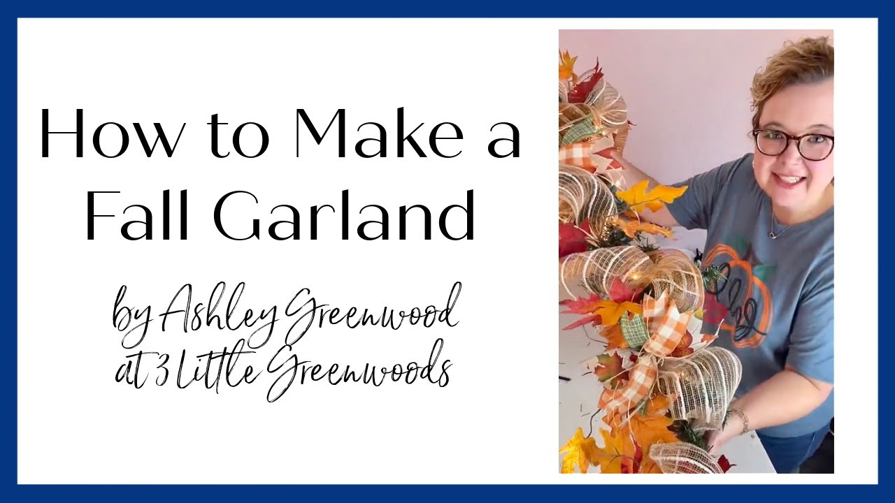 How to Make an Easy Fall Garland