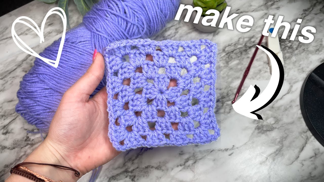 How to Crochet a Granny Square for Beginners *updated tutorial*