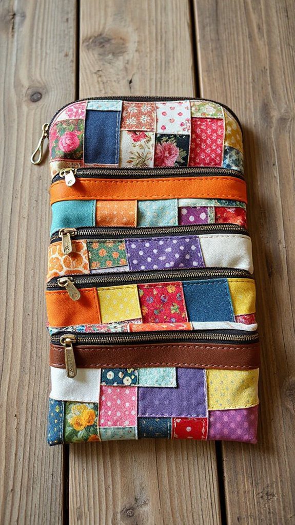 adorable handmade zipper pouches