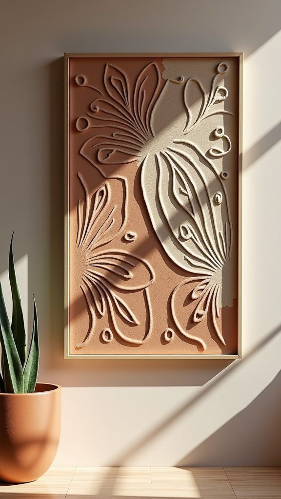artistic clay wall decor