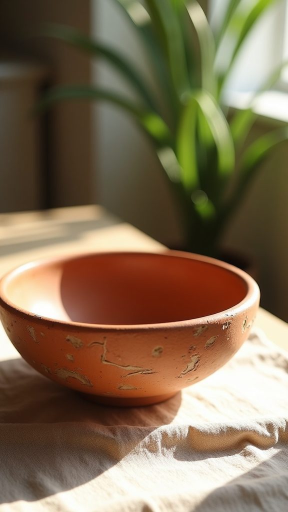 artistic handcrafted ceramic bowls