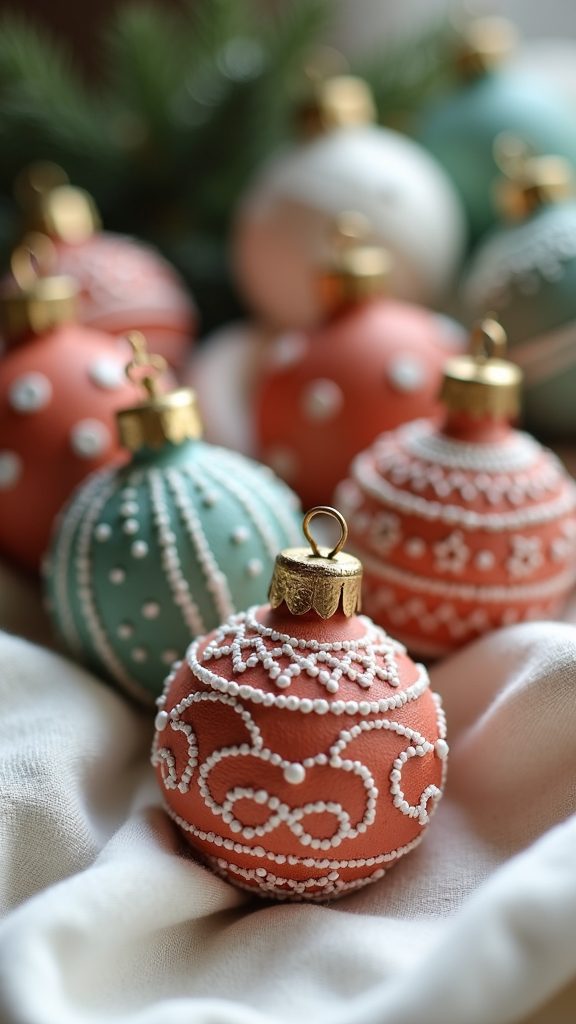 colorful holiday decorations crafted