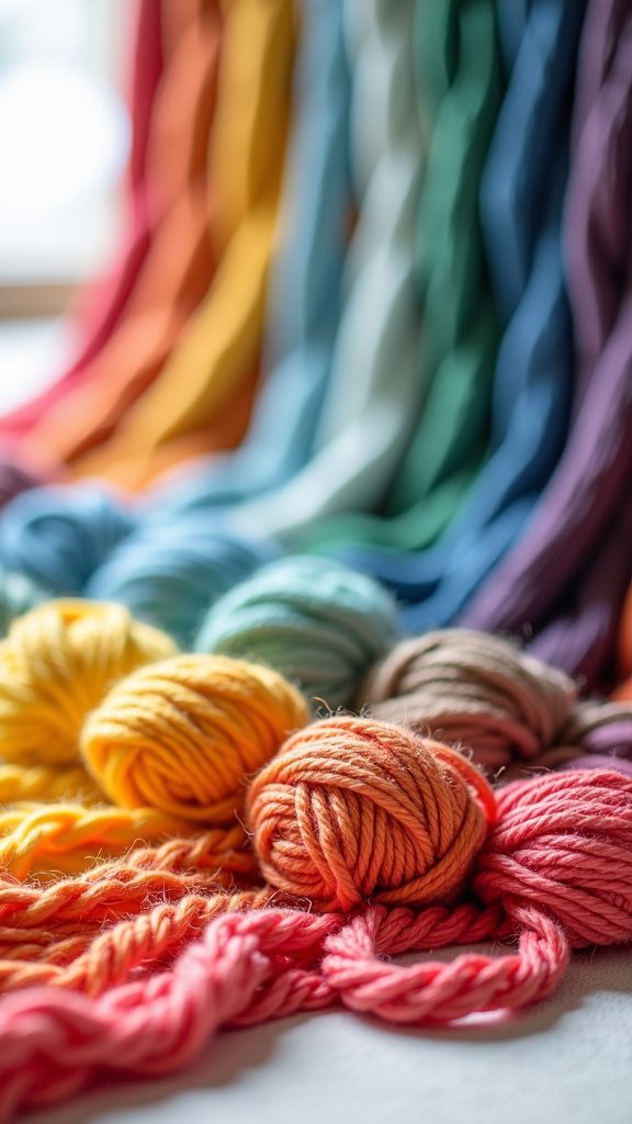colorful textile creation technique