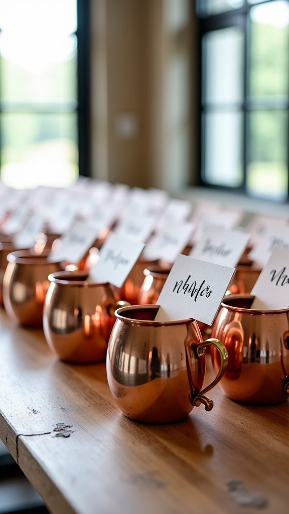 copper mug escort cards