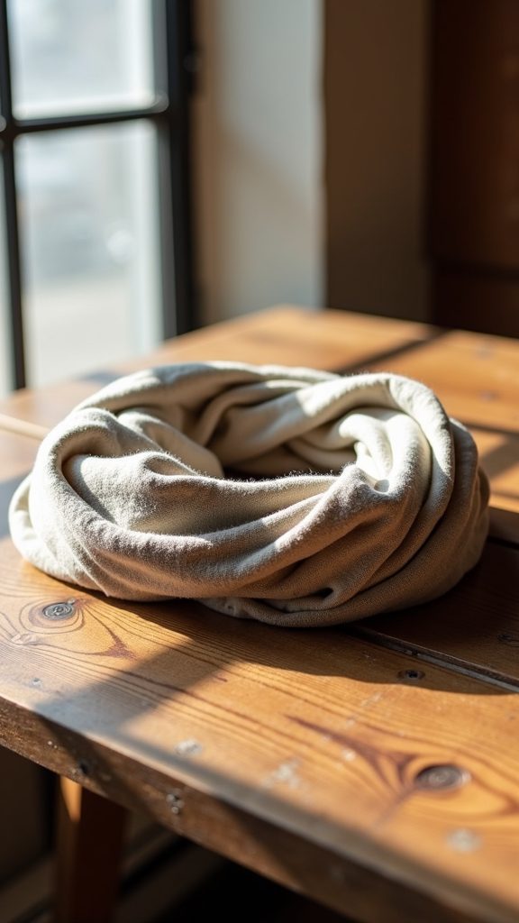 cozy circular knit accessory