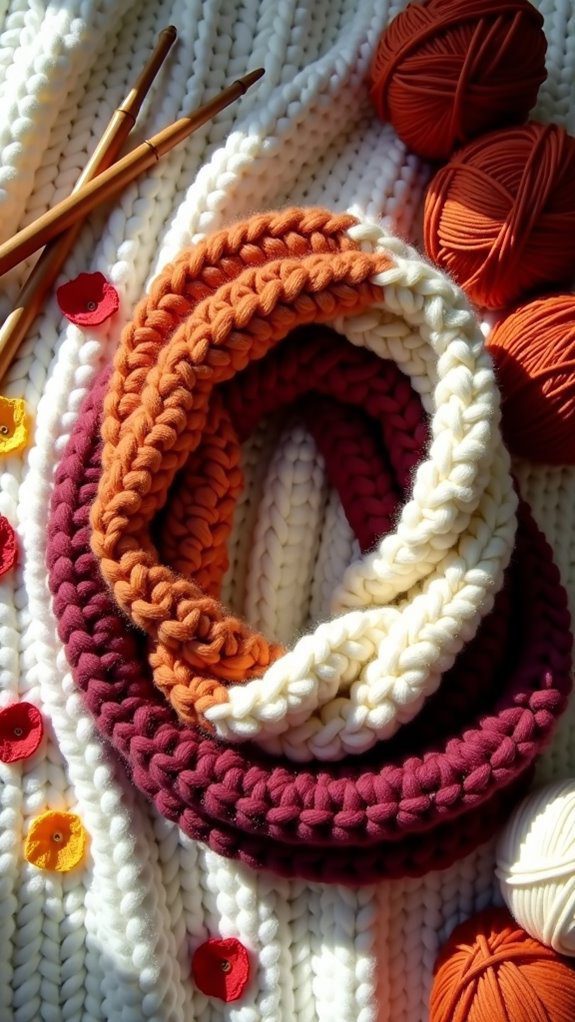 cozy oversized crochet accessory