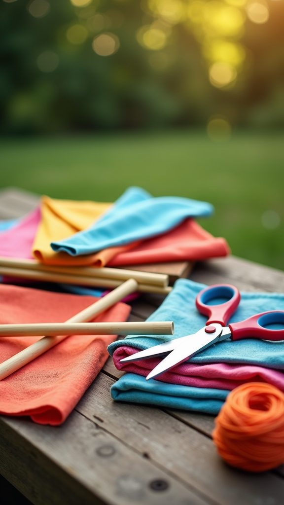 crafting colorful flying kites