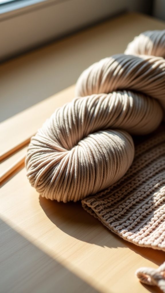 crafting with yarn needles