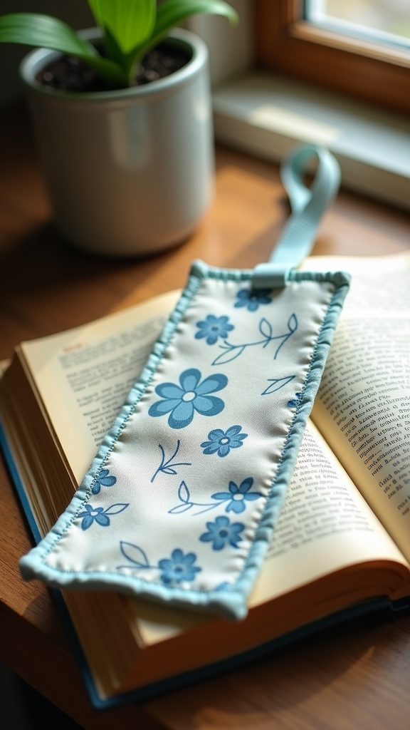 creating a fabric bookmark