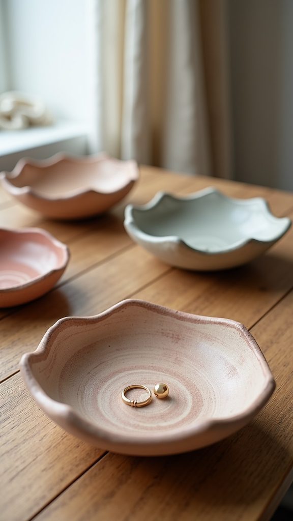 creative handmade clay dishes