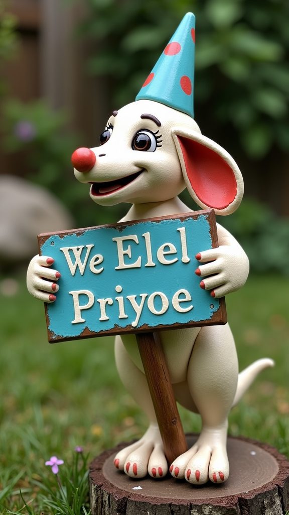 creative whimsical garden markers