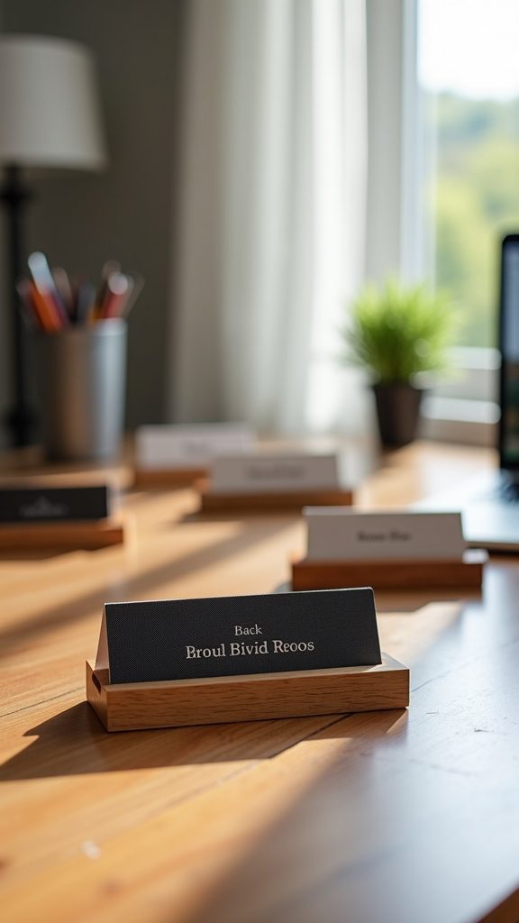 customizable desk nameplate holders