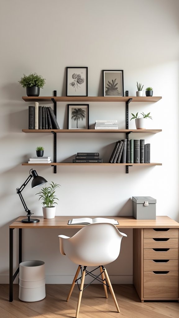 desk organization shelf ideas