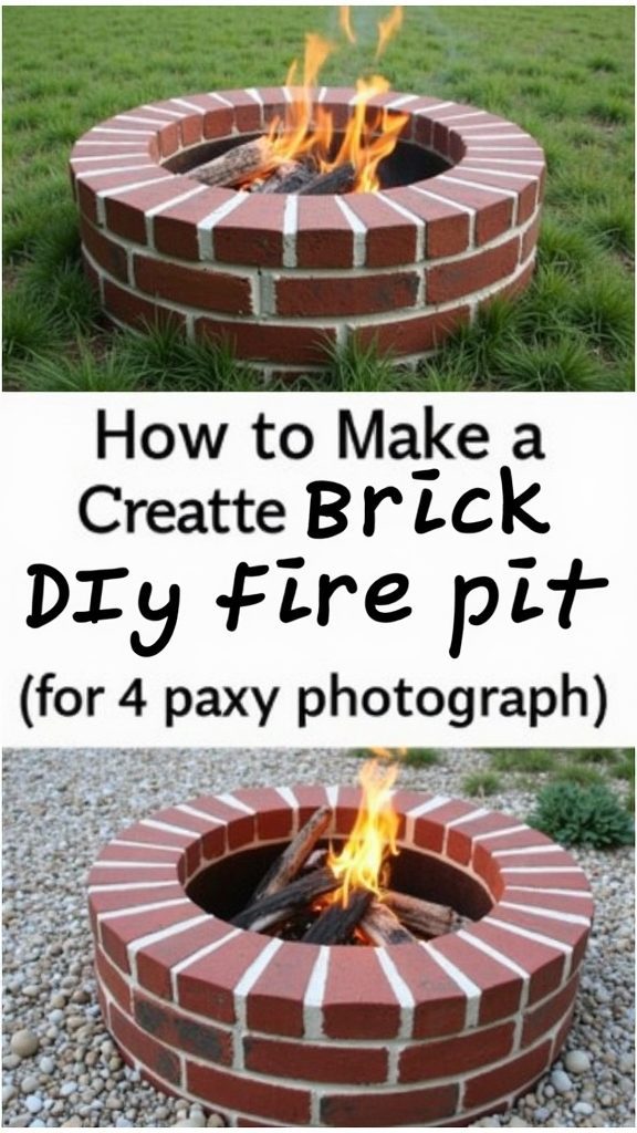 diy brick fire pit