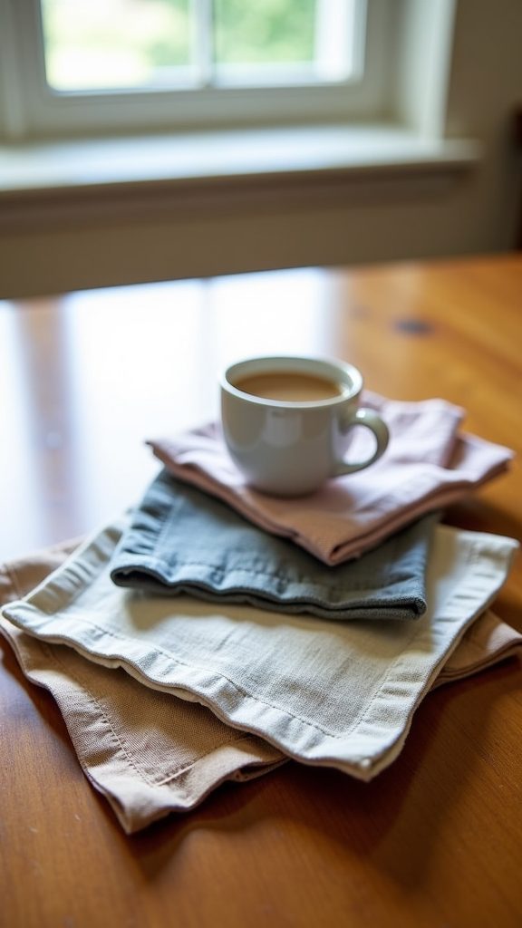 diy quick fabric coasters