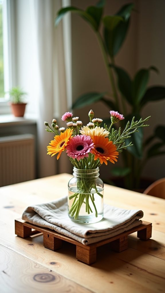 diy wood pallet centerpiece