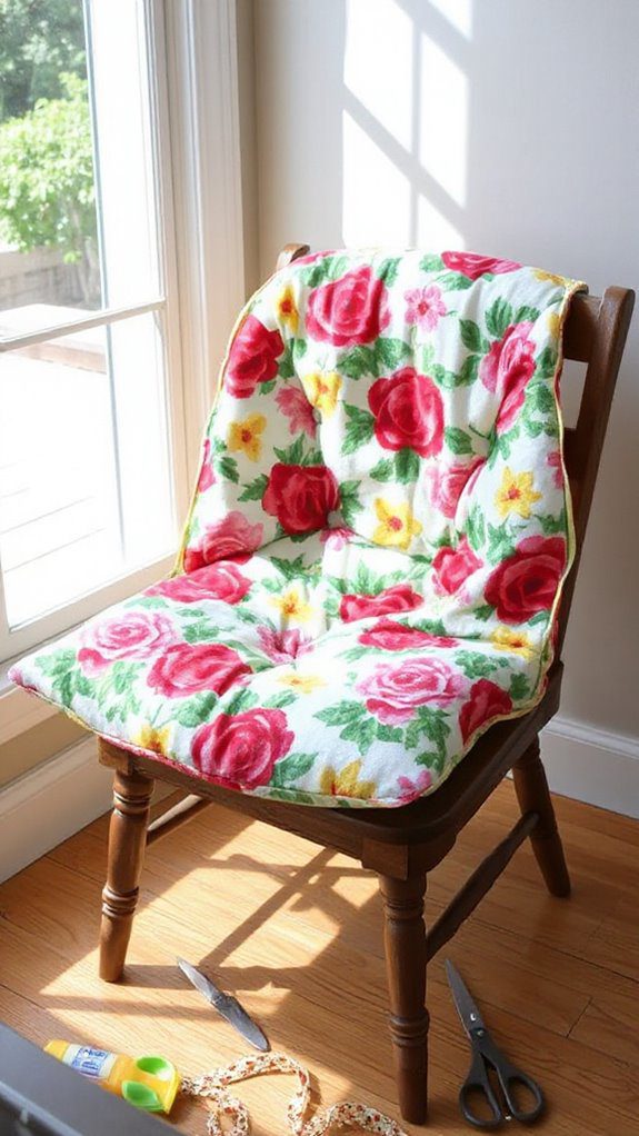 easy homemade seat cushion