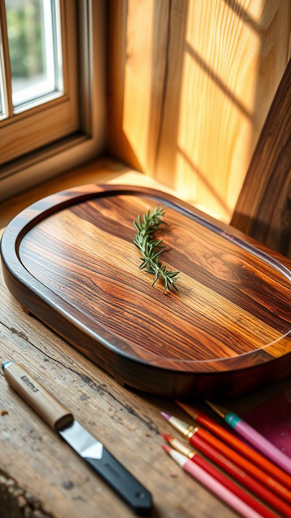 elegant food presentation surface