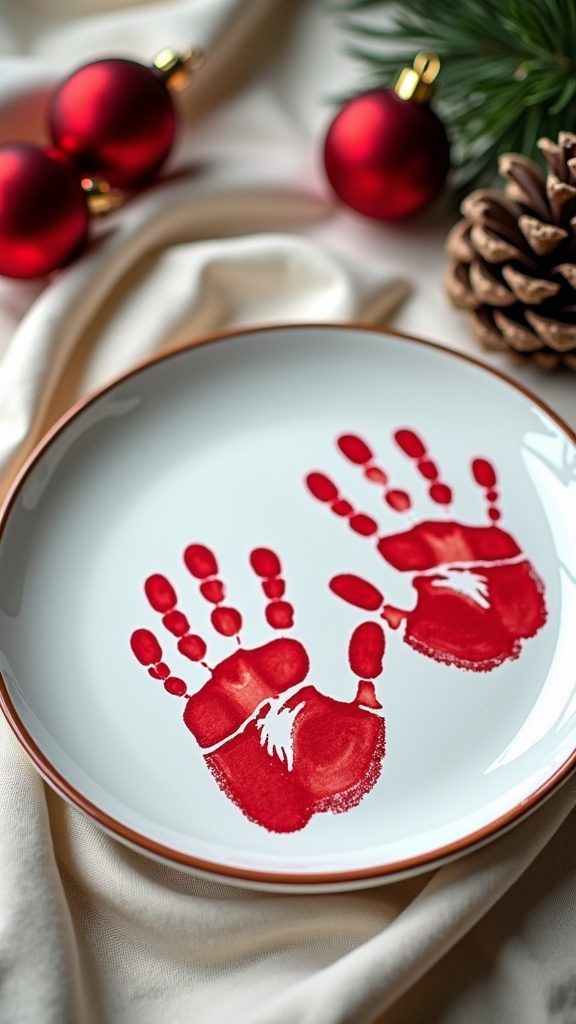 festive holiday handprint creations