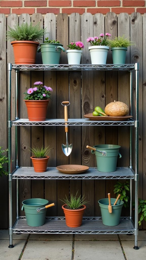 garden tool storage solution