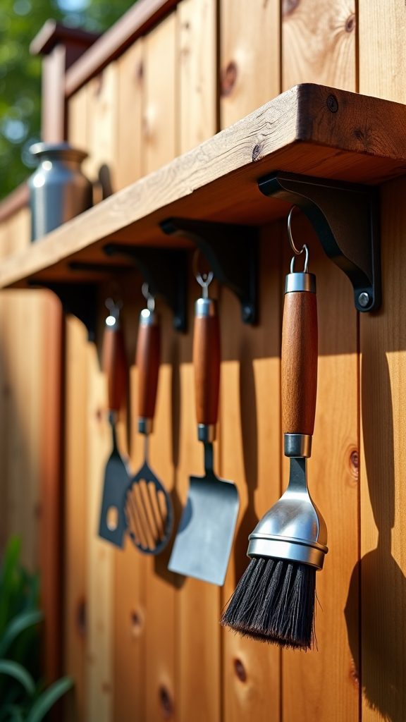 grill accessory storage solution