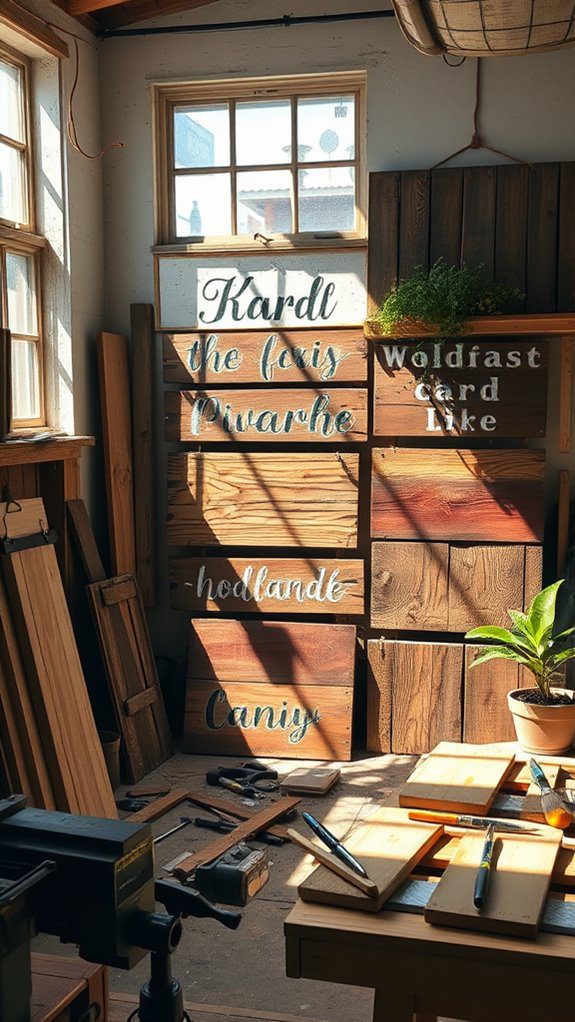 handcrafted rustic wooden decor