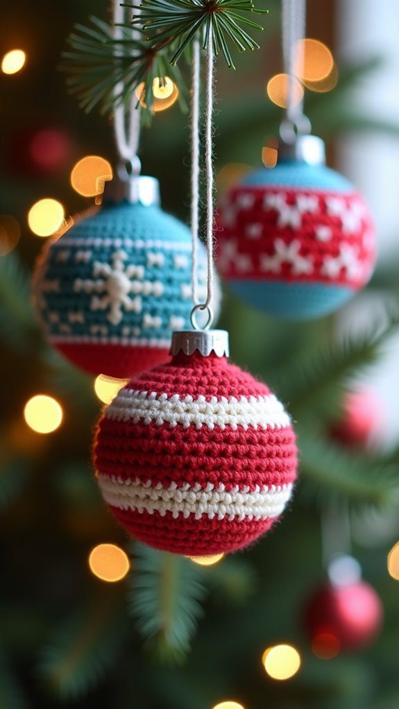 handmade festive holiday ornaments