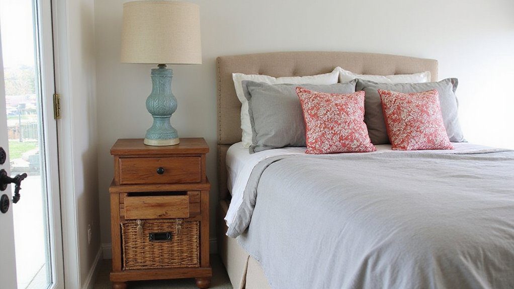 hidden storage nightstand design