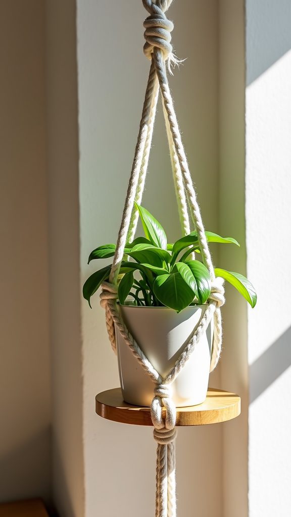 macrame plant hangers tutorial