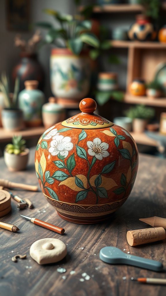 memory filled glass container