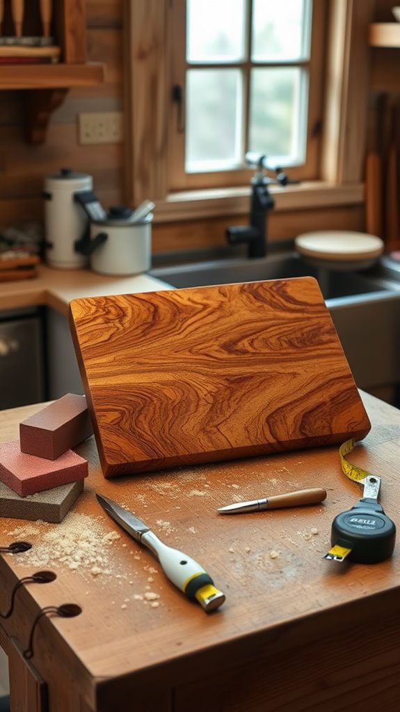 natural kitchen preparation surface