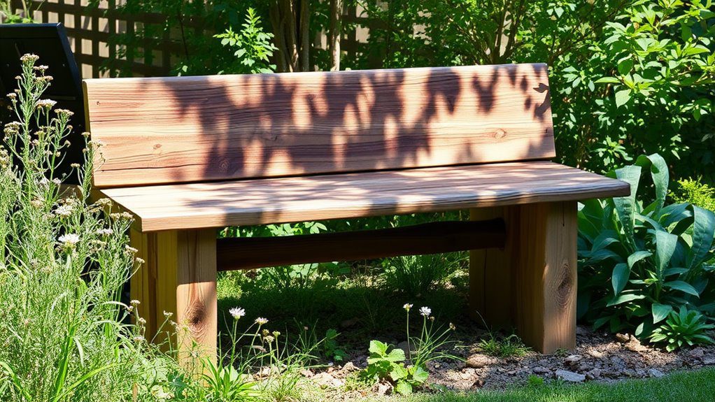 natural wood seating option