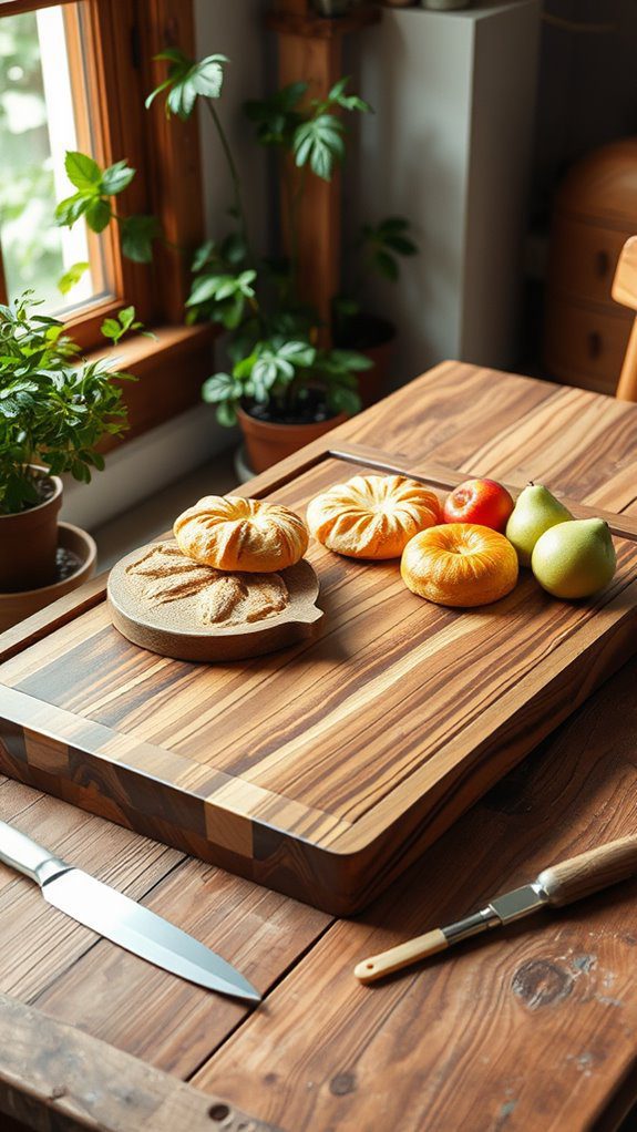 natural wood serving platter