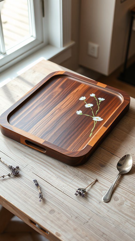 natural wood serving tray