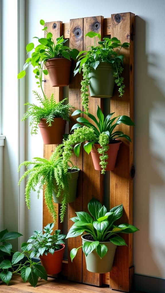 pallet based vertical gardening project