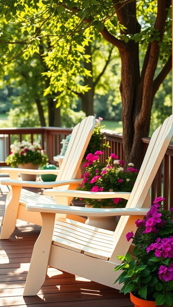 relaxing outdoor seating option