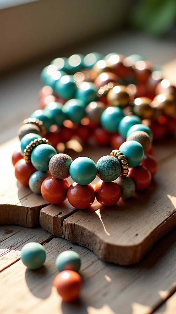 stylish clay bead bracelets