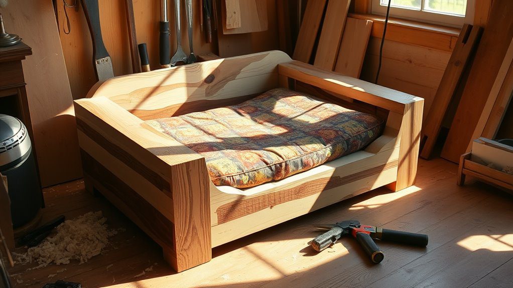 stylish elevated pet resting