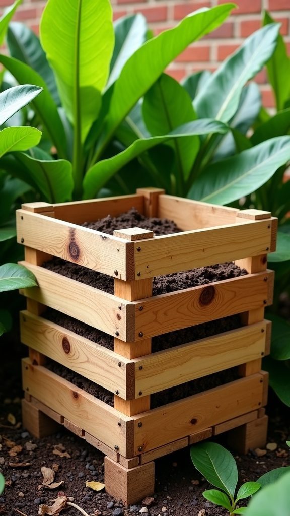sustainable wooden compost solution