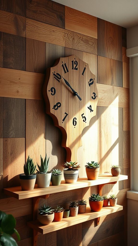 timepiece made of wood