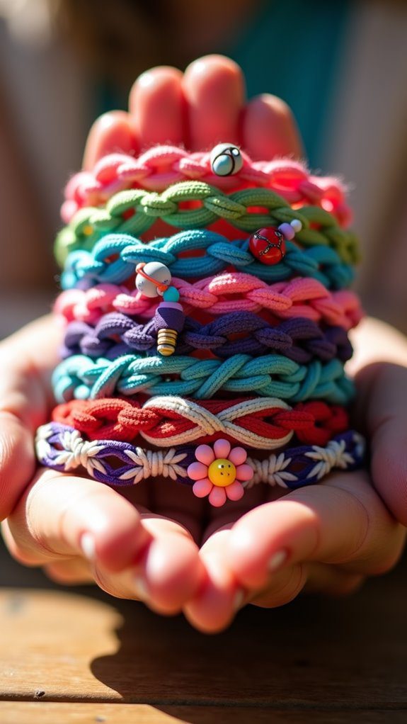 variety of friendship bracelets