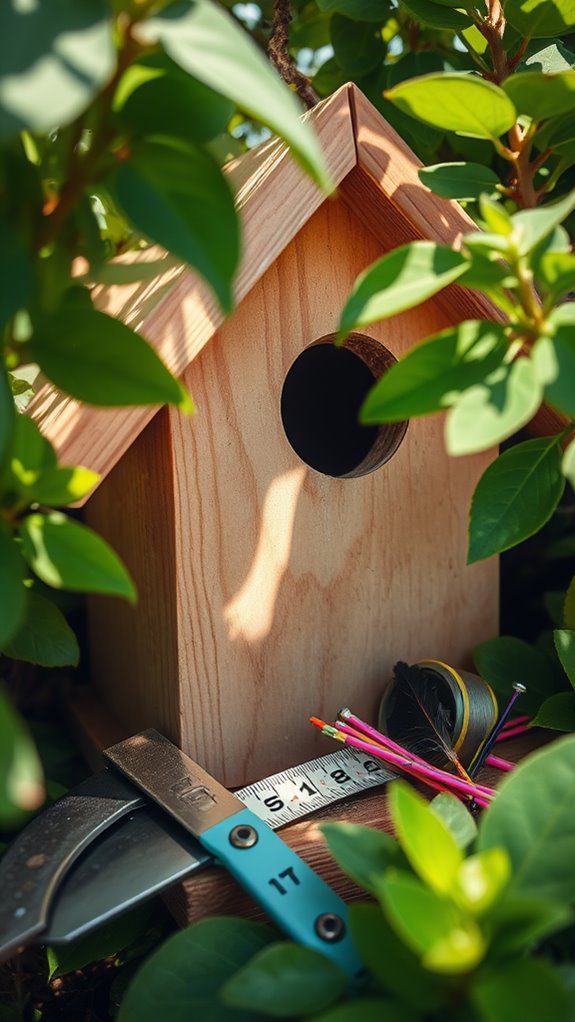 wooden shelter for birds