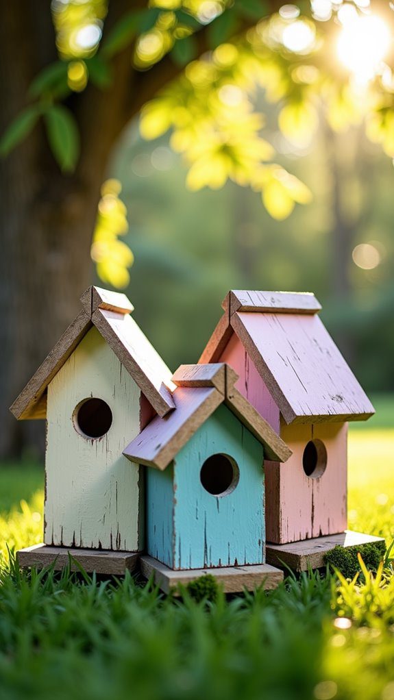 building birdhouses invites nature