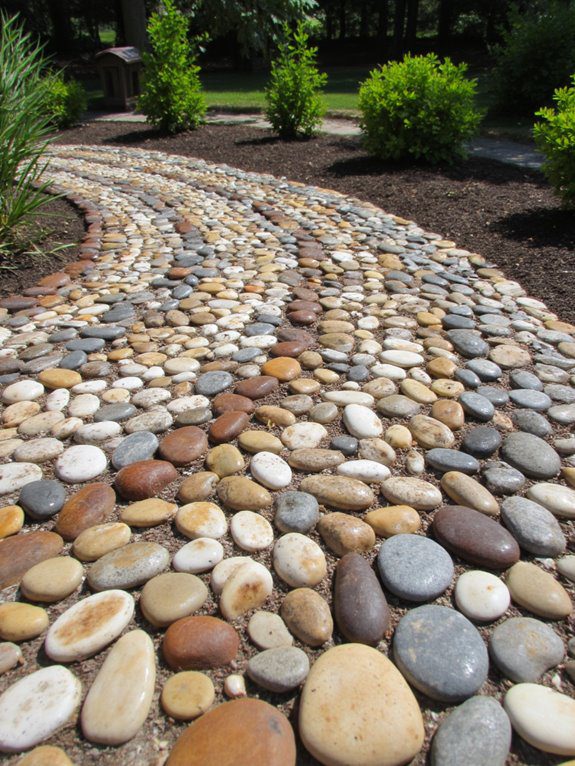 creative pebble mosaic project