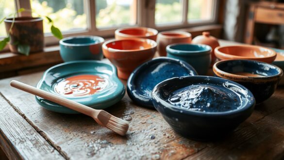 glazing air dry clay