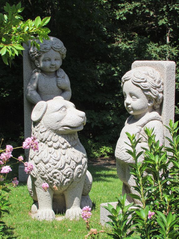 life like stone garden statues