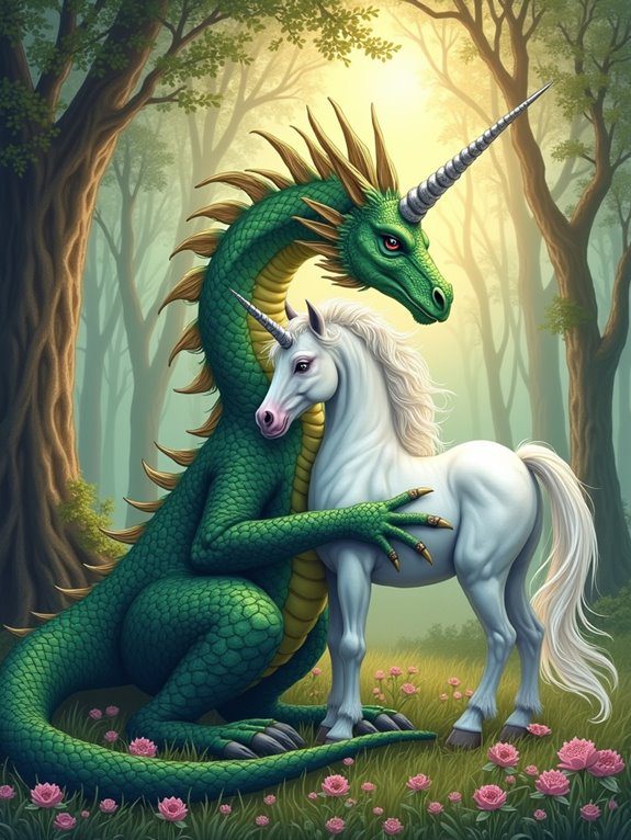 mythical creatures coloring adventure
