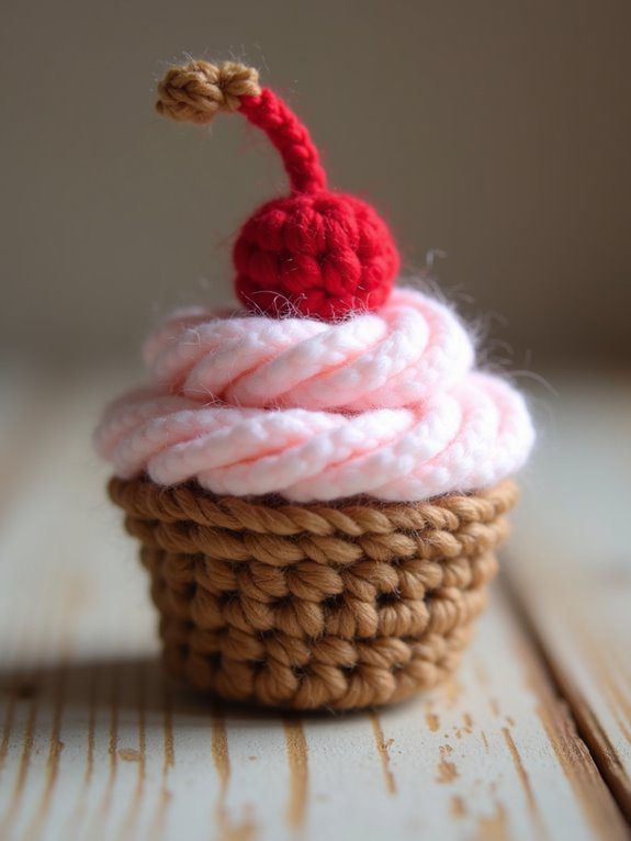 no sew cupcake amigurumi project