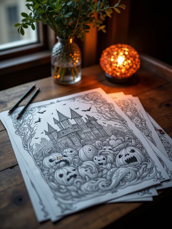 spooky halloween coloring fun