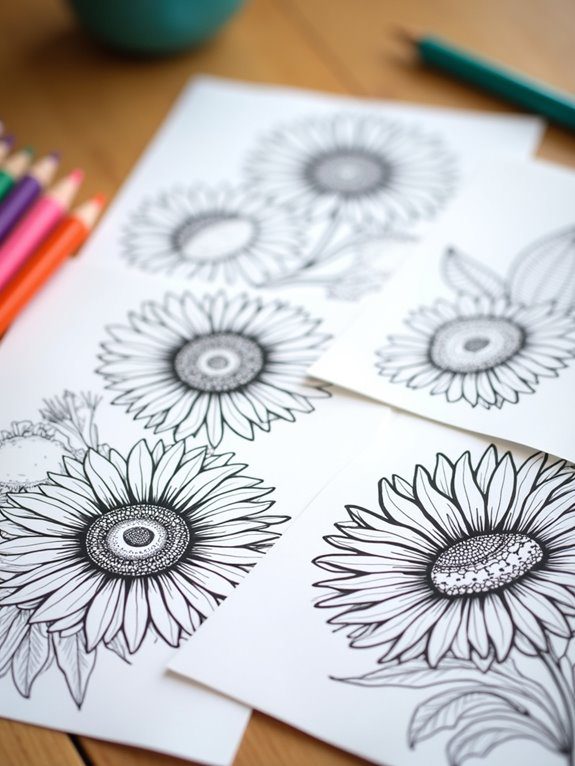 summer themed coloring fun